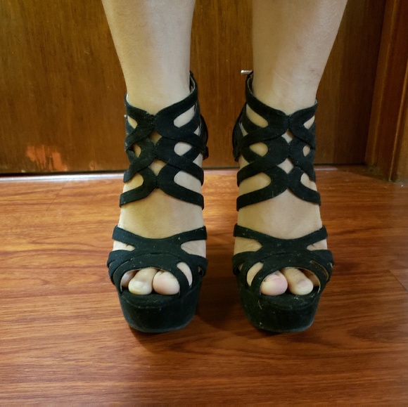 justfab strappy heels